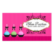 Cake Pops Desserts Business Cards