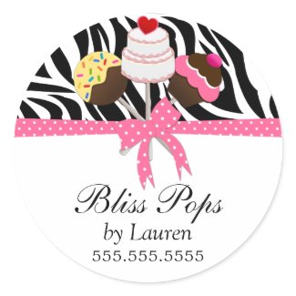 Cake Pops Lavender Stickers sticker