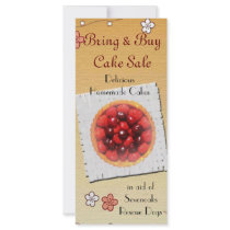 Cake Sale Flyer Full Color Rack Card