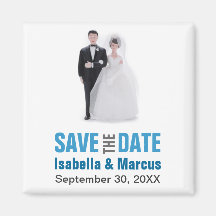Cake Topper Save the Date Magnet