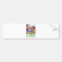 CAKE WILL MAKE IT BETTER BUMPER STICKER