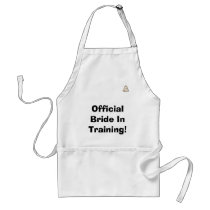 cake with hearts, Official Bride In Training! aprons
