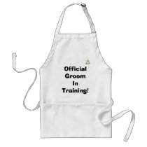 cake with hearts, Official Groom In Training! aprons