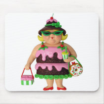 Cake Woman mousepads by AmyVangsgard Cake Woman mousepads