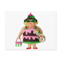 Cake Woman postcards by AmyVangsgard Cake Woman postcards