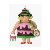 Cake Woman postcards by AmyVangsgard Cake Woman postcards