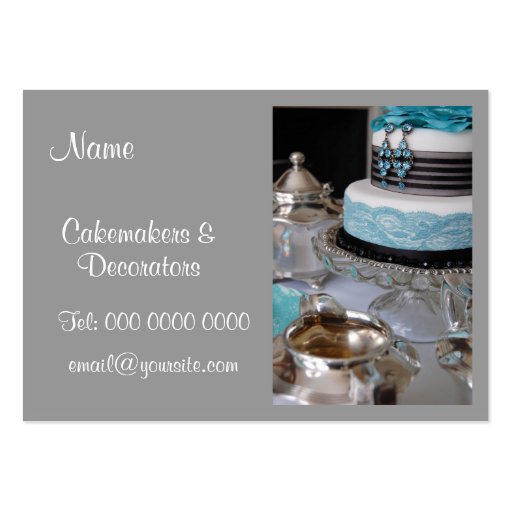 Cakemakers & Decorators Business Card (front side)