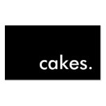 cakes. (color customizable) business card