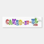 Cakes in 3D logo 3 Bumper Stickers
