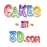 Cakes in 3D logo t-shirts