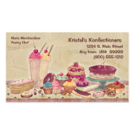 Cakes, Pies, Cookies, Ice Cream Business Card