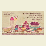 Cakes, Pies, Cookies, Ice Cream Business Card business cards