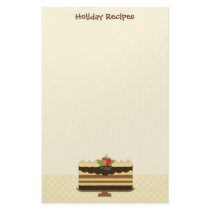 Cakes Recipes Stationery by Card4you Cakes Recipes Stationery