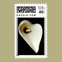 Cala Lily Heart postage
