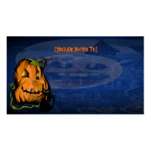 Calabaza negra invitation_4x925_horizon del gatito tarjetas personales