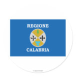 Calabria flag stickers