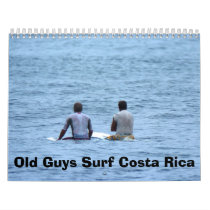 Calander, Old Guys Surf Costa Rica Wall Calendar
