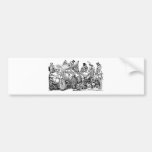 Calavera Bicyclists circa late 1800's Mexico Bumper Stickers