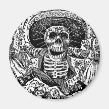 Calavera Day of the Dead Fridge Magnets