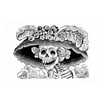 Calavera Garbancera by José Guadalupe Posada Print