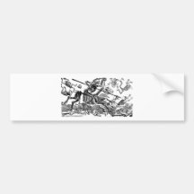 "Calavera of Don Quixote" circa early 1900's Bumper Sticker