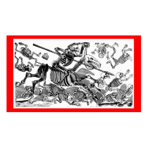 "Calavera of Don Quixote" circa early 1900's Business Card