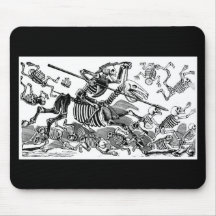 "Calavera of Don Quixote" circa early 1900's Mouse Pads