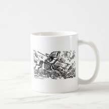"Calavera of Don Quixote" circa early 1900's Coffee Mugs