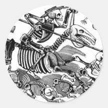 "Calavera of Don Quixote" circa early 1900's Stickers