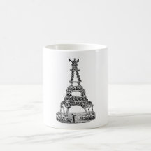 Calavera of the Eiffel Tower c. late 1800's Mug