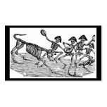 Calaveras at the Running of the Bulls c. 1800's. Business Cards