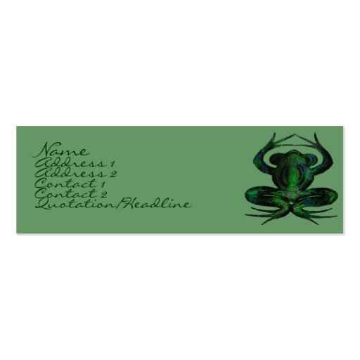 Calaveras Profile Cards Business Card Template (front side)