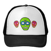 Calaveras Sugar Skulls Mesh Hat
