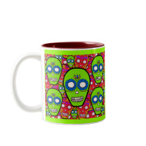 Calaveras Sugar Skulls mugs by toxiferousdark Calaveras Sugar Skulls mugs