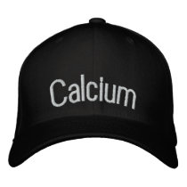 Calcium embroidered hats