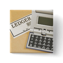 Calculator and Ledger (2) Pinback Button