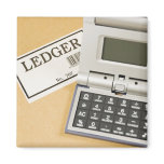 Calculator and Ledger (2) magnets