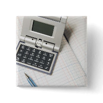 Calculator and Ledger (3) Pin
