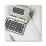 Calculator and Ledger (3) magnets