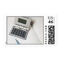 Calculator and Ledger (3) Postage Stamp
