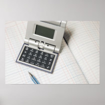 Calculator and Ledger (3) Poster