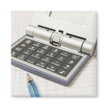 Calculator and Ledger (4) magnets
