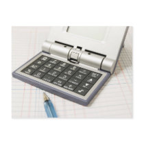 Calculator and Ledger (4) Post Card