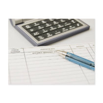 Calculator and Ledger (5) Postcard