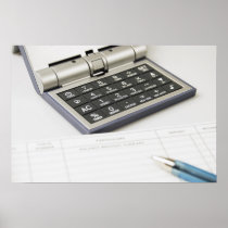 Calculator and Ledger (6) Poster
