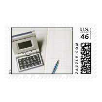 Calculator and Ledger Stamp