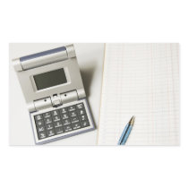 Calculator and Ledger Rectangle Sticker