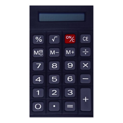 calculator business cards