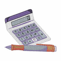 Calculator embroidered shirts