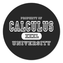 Calculus University Dark stickers by universityshirts Calculus University Dark stickers